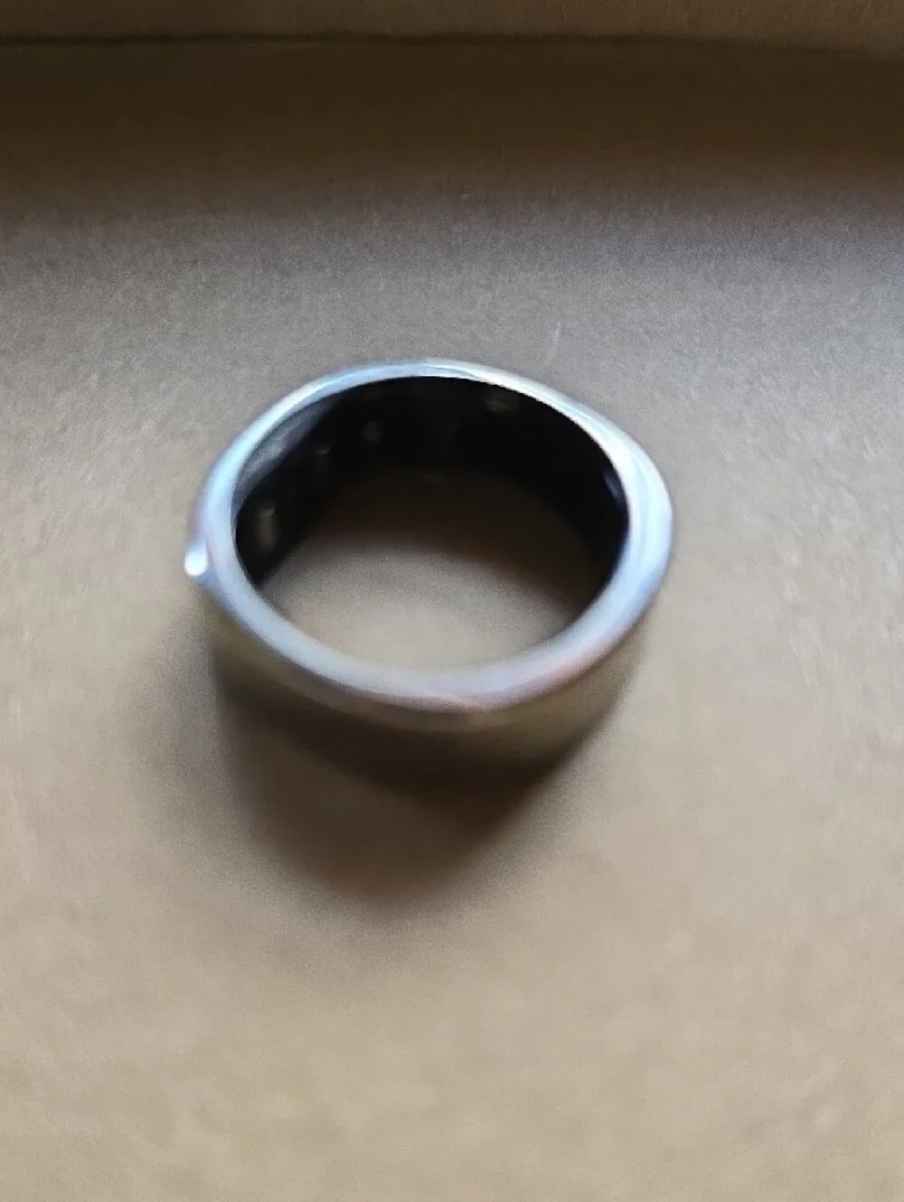 RingConn Gen 2 Ultra-Thin Silver Smart Ring Size 9- Activity & Sleep Tracker